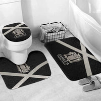 Jamaica Bathroom Set Coat Of Arms With Rastafarian Lion Silver Color - Wonder Print Shop