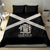 Jamaica Bedding Set Coat Of Arms With Rastafarian Lion Silver Color - Wonder Print Shop