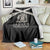 Jamaica Blanket Coat Of Arms With Rastafarian Lion Silver Color - Wonder Print Shop