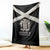 Jamaica Blanket Coat Of Arms With Rastafarian Lion Silver Color - Wonder Print Shop