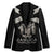 Personalized Jamaica Blazer Coat Of Arms With Rastafarian Lion Silver Color - Wonder Print Shop
