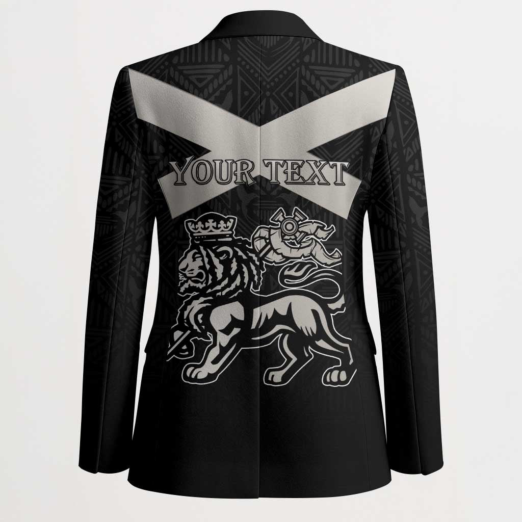 Personalized Jamaica Blazer Coat Of Arms With Rastafarian Lion Silver Color - Wonder Print Shop
