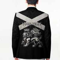 Personalized Jamaica Blazer Coat Of Arms With Rastafarian Lion Silver Color - Wonder Print Shop