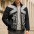 Personalized Jamaica Bomber Puffer Jacket Coat Of Arms With Rastafarian Lion Silver Color - Wonder Print Shop
