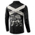 Personalized Jamaica Button Sweatshirt Coat Of Arms With Rastafarian Lion Silver Color - Wonder Print Shop