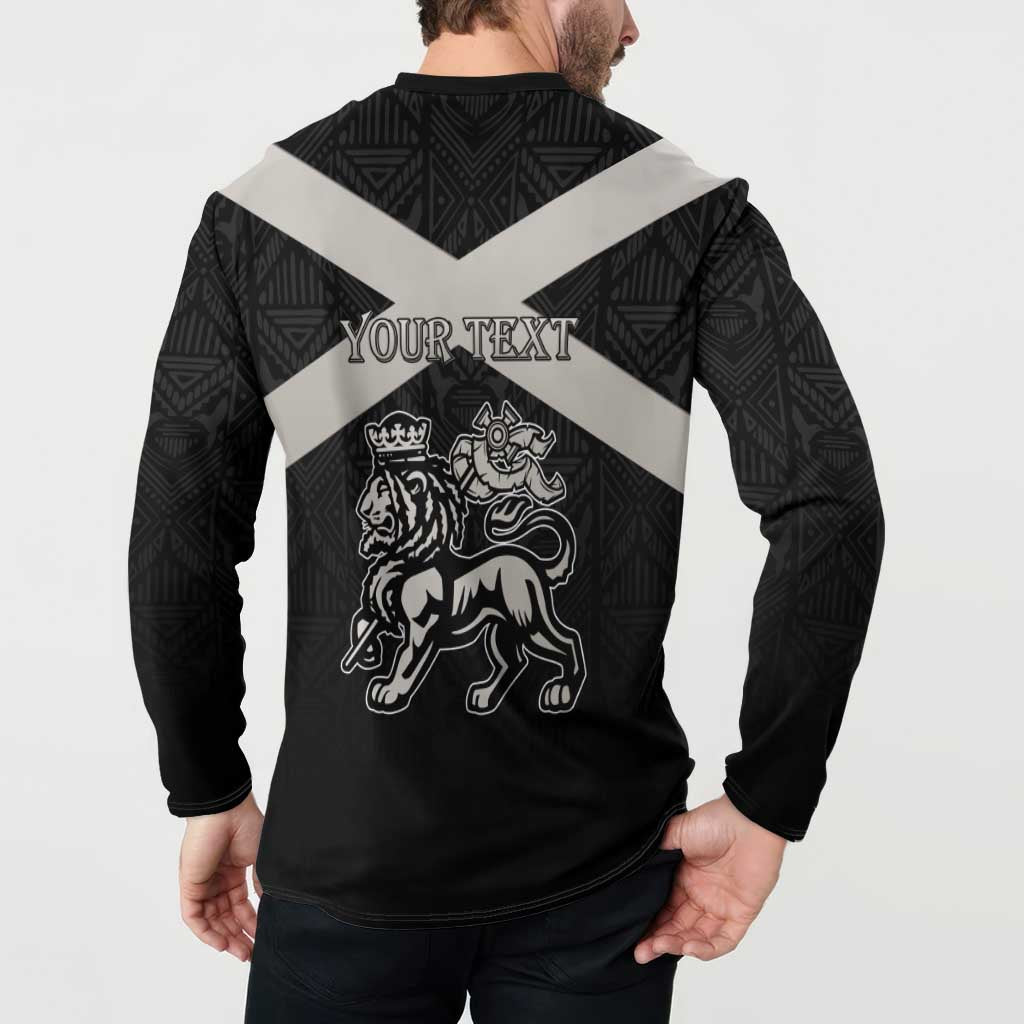 Personalized Jamaica Button Sweatshirt Coat Of Arms With Rastafarian Lion Silver Color - Wonder Print Shop