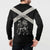 Personalized Jamaica Button Sweatshirt Coat Of Arms With Rastafarian Lion Silver Color - Wonder Print Shop