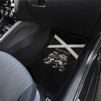 Jamaica Car Mats Coat Of Arms With Rastafarian Lion Silver Color - Wonder Print Shop