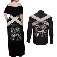 Personalized Jamaica Couples Matching Off Shoulder Maxi Dress and Long Sleeve Button Shirt Coat Of Arms With Rastafarian Lion Silver Color - Wonder Print Shop