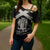 Personalized Jamaica Cross Shoulder Shirt Coat Of Arms With Rastafarian Lion Silver Color - Wonder Print Shop