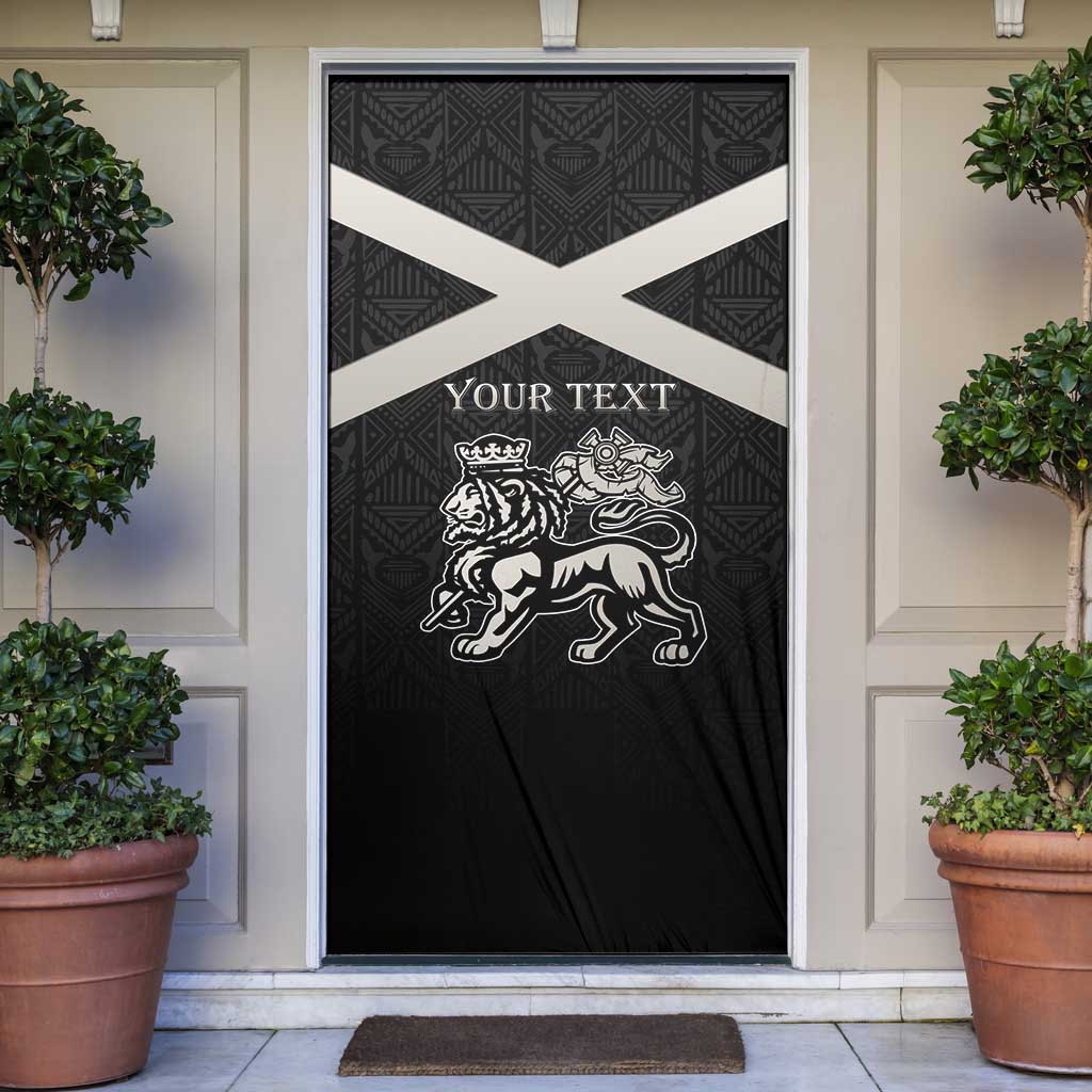 Personalized Jamaica Door Cover Coat Of Arms With Rastafarian Lion Silver Color - Wonder Print Shop