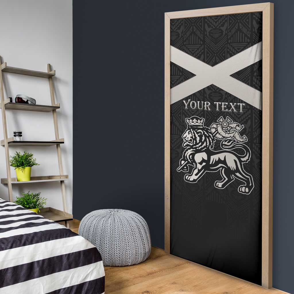 Personalized Jamaica Door Cover Coat Of Arms With Rastafarian Lion Silver Color - Wonder Print Shop