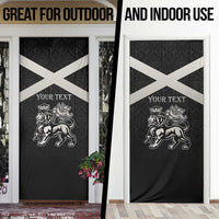 Personalized Jamaica Door Cover Coat Of Arms With Rastafarian Lion Silver Color - Wonder Print Shop