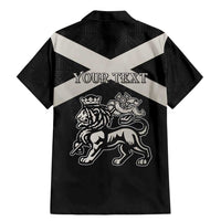 Personalized Jamaica Family Matching Mermaid Dress and Hawaiian Shirt Coat Of Arms With Rastafarian Lion Silver Color - Wonder Print Shop