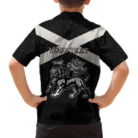 Personalized Jamaica Family Matching Off The Shoulder Long Sleeve Dress and Hawaiian Shirt Coat Of Arms With Rastafarian Lion Silver Color - Wonder Print Shop