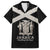 Personalized Jamaica Family Matching Off The Shoulder Long Sleeve Dress and Hawaiian Shirt Coat Of Arms With Rastafarian Lion Silver Color - Wonder Print Shop