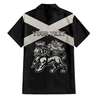 Personalized Jamaica Family Matching Off The Shoulder Long Sleeve Dress and Hawaiian Shirt Coat Of Arms With Rastafarian Lion Silver Color - Wonder Print Shop