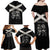 Personalized Jamaica Family Matching Off Shoulder Maxi Dress and Hawaiian Shirt Coat Of Arms With Rastafarian Lion Silver Color - Wonder Print Shop