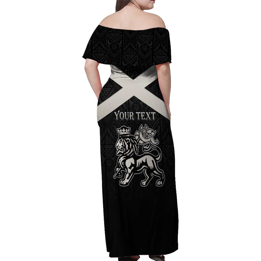 Personalized Jamaica Family Matching Off Shoulder Maxi Dress and Hawaiian Shirt Coat Of Arms With Rastafarian Lion Silver Color - Wonder Print Shop