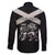 Personalized Jamaica Family Matching Puletasi and Hawaiian Shirt Coat Of Arms With Rastafarian Lion Silver Color - Wonder Print Shop