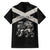 Personalized Jamaica Family Matching Summer Maxi Dress and Hawaiian Shirt Coat Of Arms With Rastafarian Lion Silver Color - Wonder Print Shop