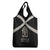 Jamaica Grocery Bag Coat Of Arms With Rastafarian Lion Silver Color - Wonder Print Shop