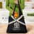 Jamaica Grocery Bag Coat Of Arms With Rastafarian Lion Silver Color - Wonder Print Shop