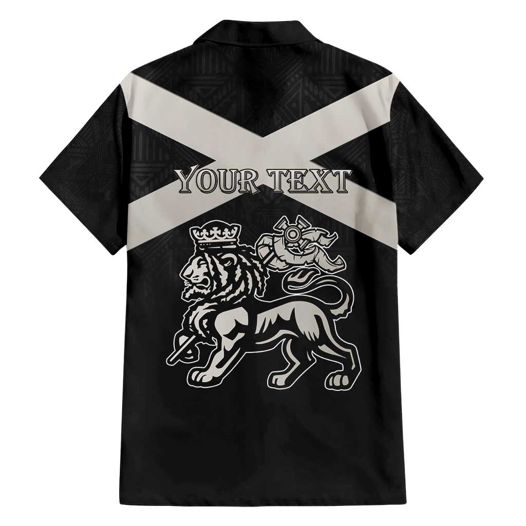 Personalized Jamaica Hawaiian Shirt Coat Of Arms With Rastafarian Lion Silver Color - Wonder Print Shop