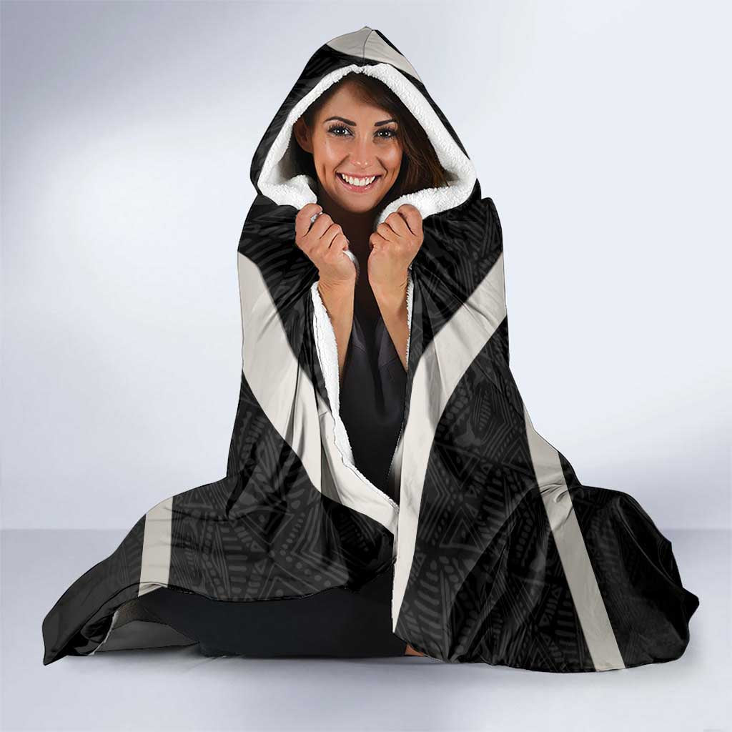 Jamaica Hooded Blanket Coat Of Arms With Rastafarian Lion Silver Color - Wonder Print Shop