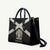 Jamaica Leather Bag Coat Of Arms With Rastafarian Lion Silver Color - Wonder Print Shop