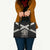 Jamaica Leather Bag Coat Of Arms With Rastafarian Lion Silver Color - Wonder Print Shop