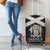 Jamaica Luggage Cover Coat Of Arms With Rastafarian Lion Silver Color - Wonder Print Shop