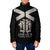 Personalized Jamaica Padded Jacket Coat Of Arms With Rastafarian Lion Silver Color - Wonder Print Shop