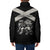 Personalized Jamaica Padded Jacket Coat Of Arms With Rastafarian Lion Silver Color - Wonder Print Shop