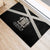 Jamaica Rubber Doormat Coat Of Arms With Rastafarian Lion Silver Color - Wonder Print Shop