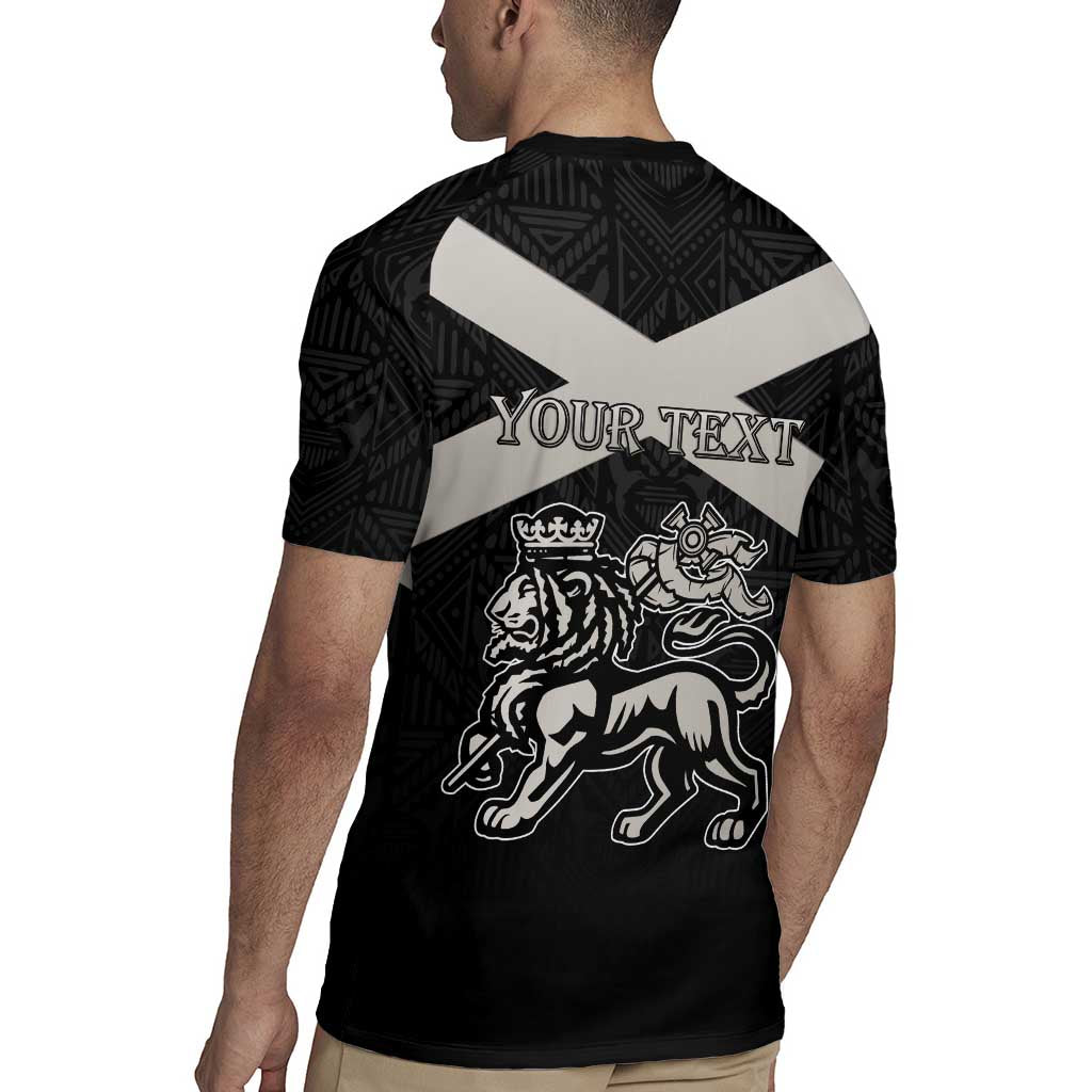 Personalized Jamaica Rugby Jersey Coat Of Arms With Rastafarian Lion Silver Color - Wonder Print Shop