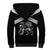 Personalized Jamaica Sherpa Hoodie Coat Of Arms With Rastafarian Lion Silver Color - Wonder Print Shop