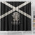Jamaica Shower Curtain Coat Of Arms With Rastafarian Lion Silver Color - Wonder Print Shop