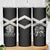 Personalized Jamaica Skinny Tumbler Coat Of Arms With Rastafarian Lion Silver Color - Wonder Print Shop