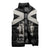 Personalized Jamaica Sleeveless Puffer Jacket Coat Of Arms With Rastafarian Lion Silver Color - Wonder Print Shop