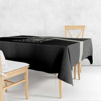 Jamaica Tablecloth Coat Of Arms With Rastafarian Lion Silver Color - Wonder Print Shop