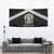 Jamaica Tapestry Coat Of Arms With Rastafarian Lion Silver Color - Wonder Print Shop