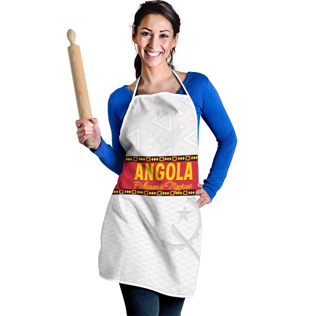 Angola Football Apron Avante Palancas Negras - White - Wonder Print Shop