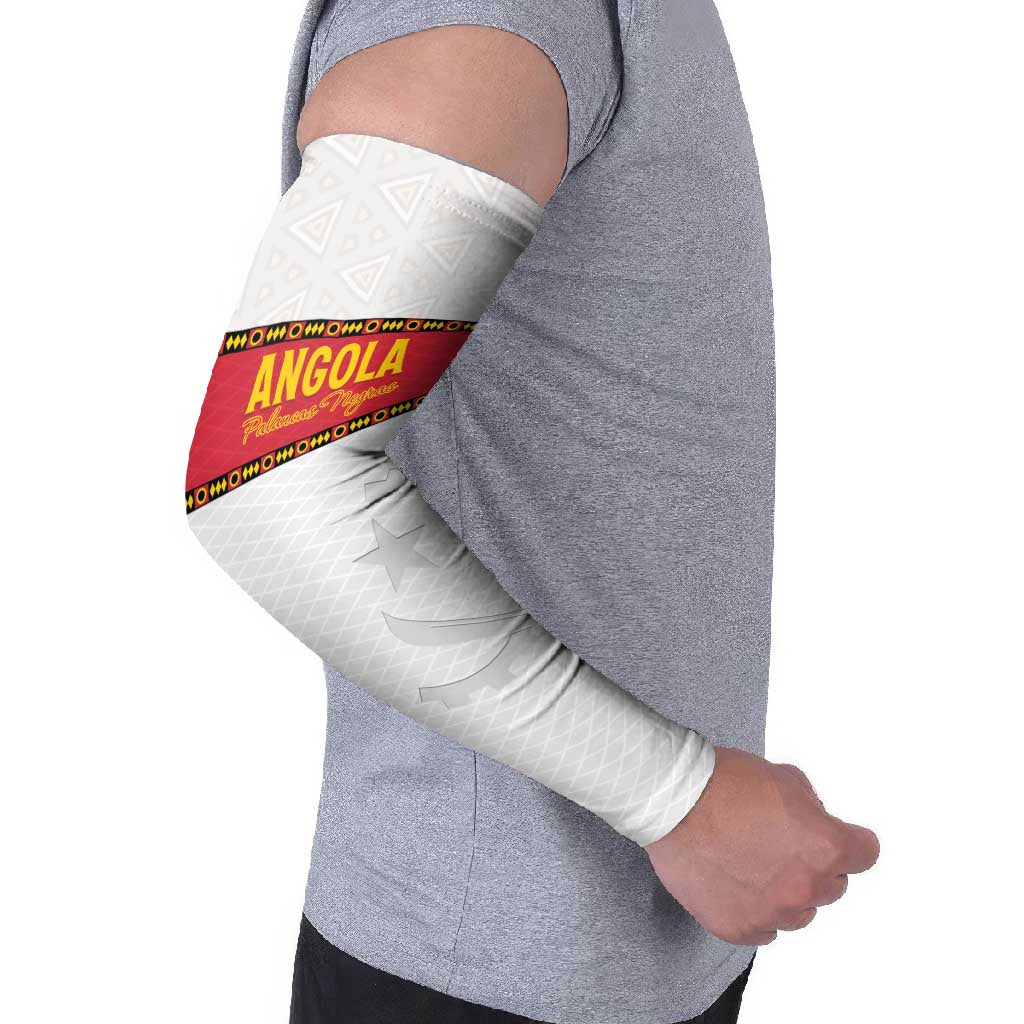 Angola Football Arm Sleeves Avante Palancas Negras - White - Wonder Print Shop