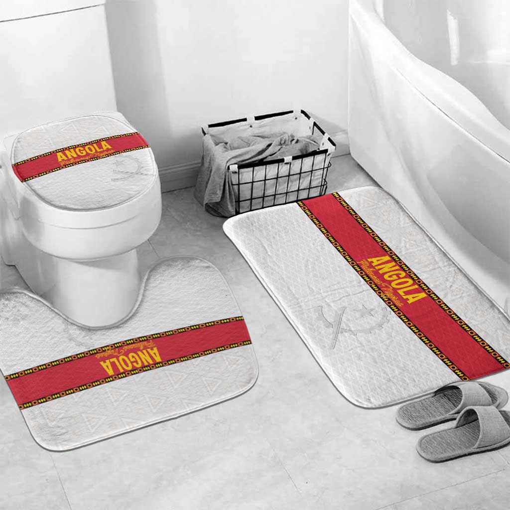 Angola Football Bathroom Set Avante Palancas Negras - White - Wonder Print Shop
