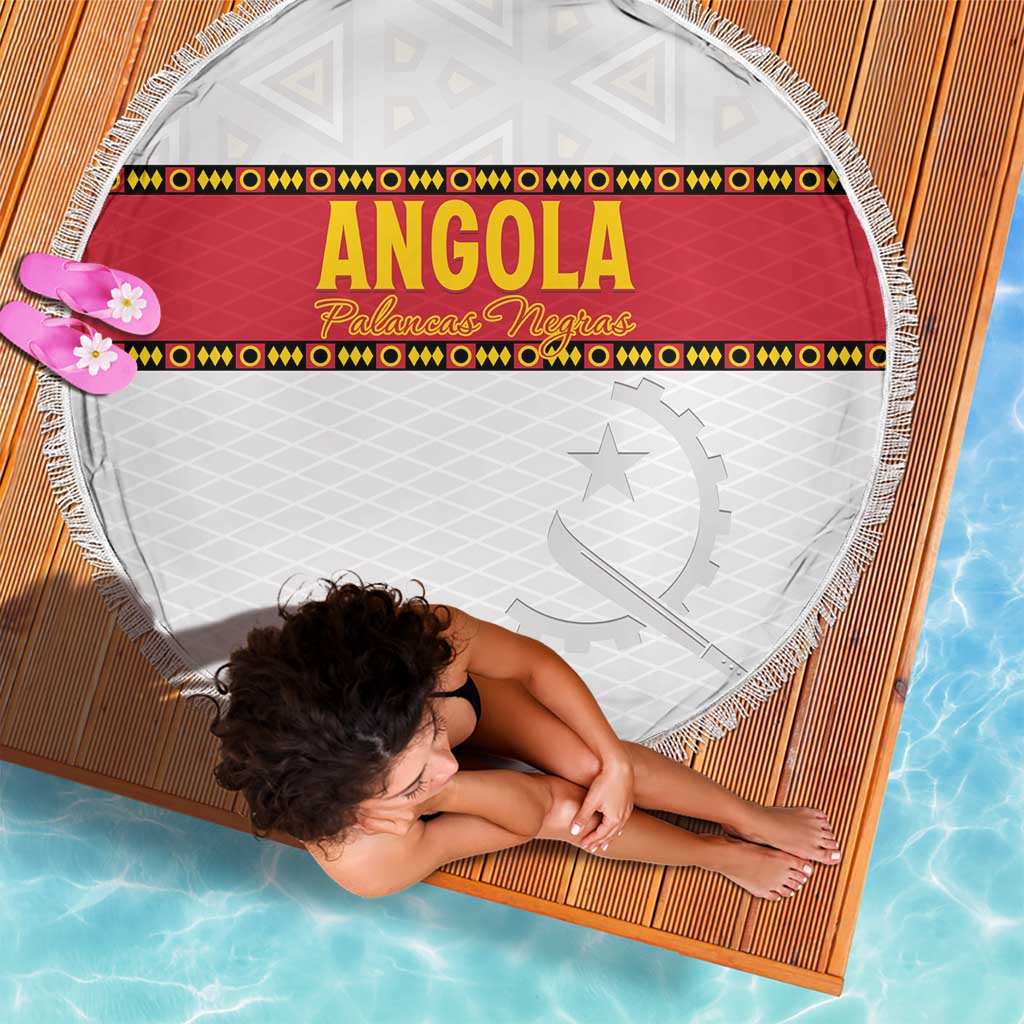 Angola Football Beach Blanket Avante Palancas Negras - White - Wonder Print Shop