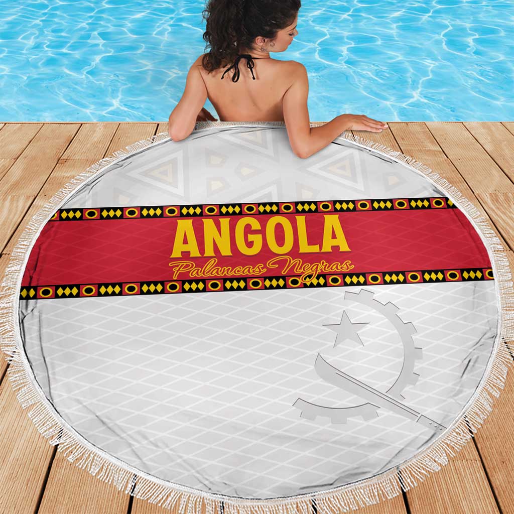 Angola Football Beach Blanket Avante Palancas Negras - White - Wonder Print Shop