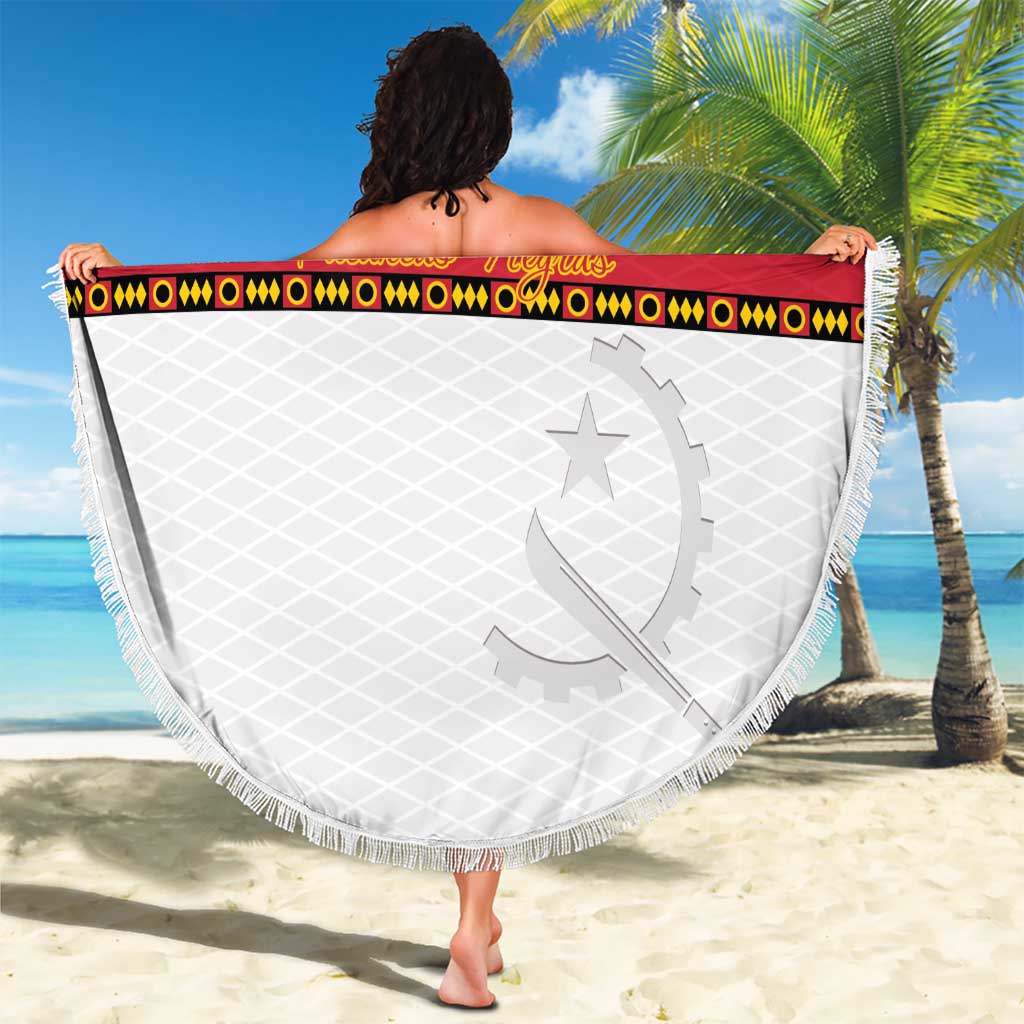 Angola Football Beach Blanket Avante Palancas Negras - White - Wonder Print Shop