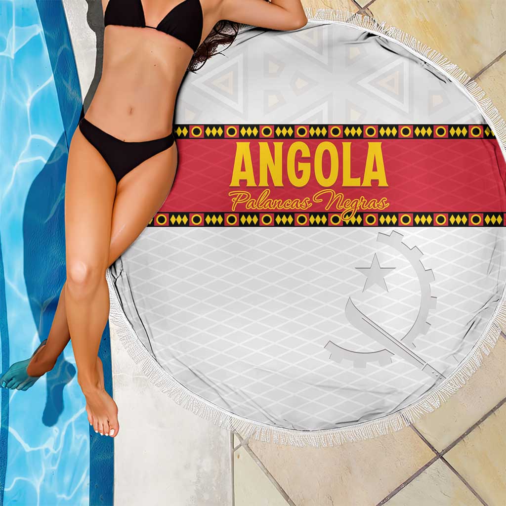 Angola Football Beach Blanket Avante Palancas Negras - White - Wonder Print Shop