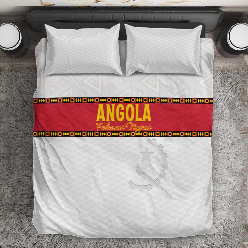 Angola Football Bedding Set Avante Palancas Negras - White - Wonder Print Shop